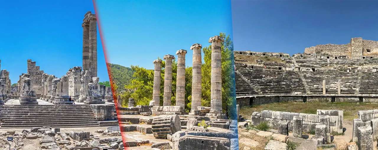 Turul lui Miletus Didyma și Priene